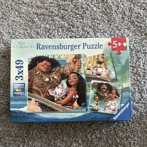Moana Disney Ravensburger 49 Piece Jigsaw Puzzle 3-In-1